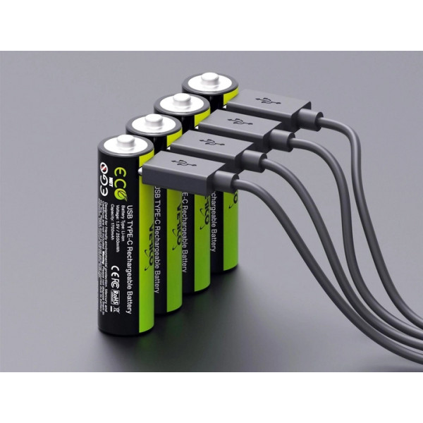Фото - Акумулятор тип AA Verico USB Type-C 1700mAh Li-ion 4 шт. (1UDBT-A1WEAC-NN)