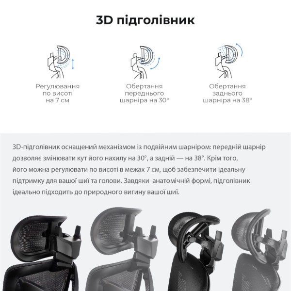 Фото - Крісло для геймерів Anda Seat X-Air Pro Size XL Mesh Space Black (AD-WY-01-BBB-B01)