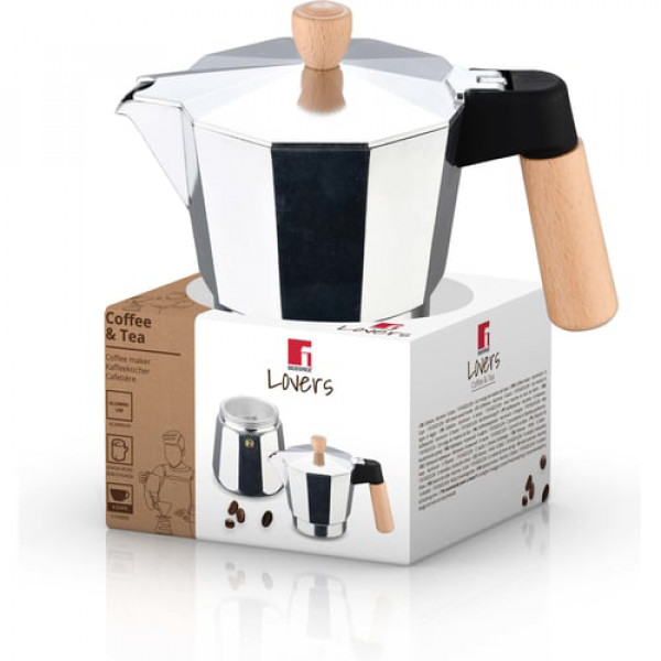 Фото - Кавоварка гейзерна Bergner Coffee & tea lovers 6 чашок (BG-38197-MM)