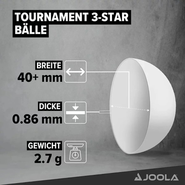 Фото - Набор мячей для настольного тенниса Joola Tournament 40+ 12 шт. (44322)