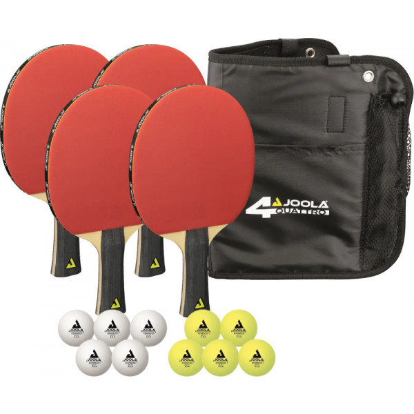 Фото - Набір для настільного тенісу Joola Quattro 4 Bats 10 Balls (54818)