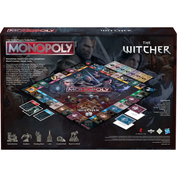 Фото - Настольная игра (18+) Winning Moves WITCHER - Monopoly UK (WM04623-EN1-6)