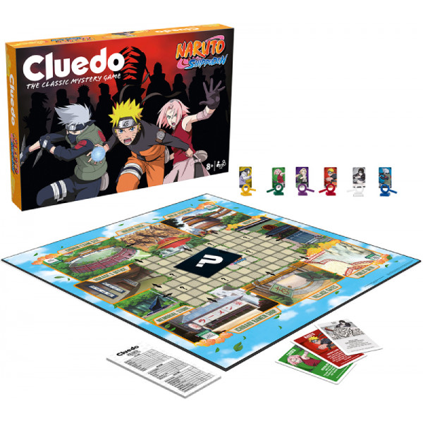 Фото - Настільна гра (8+) Winning Moves NARUTO SHIPPUDEN - Cluedo UK (WM04940-EN1-6)
