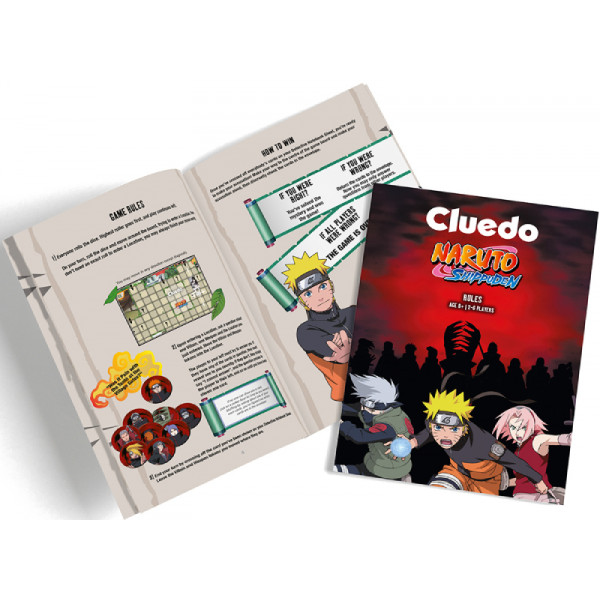 Фото - Настільна гра (8+) Winning Moves NARUTO SHIPPUDEN - Cluedo UK (WM04940-EN1-6)