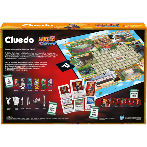 Фото - Настільна гра (8+) Winning Moves NARUTO SHIPPUDEN - Cluedo UK (WM04940-EN1-6)