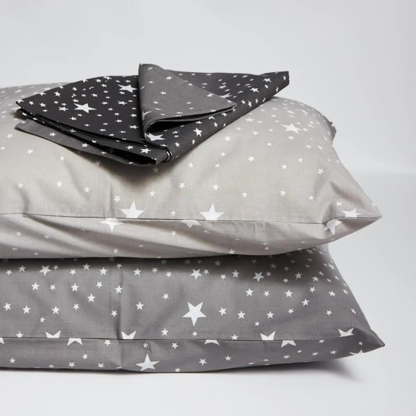 Фото - Комплект постільної білизни Moon&Star Бязь Gold Люкс Night Sky 200х220 нав. 40х60 см 2 шт. (MS-890000399)