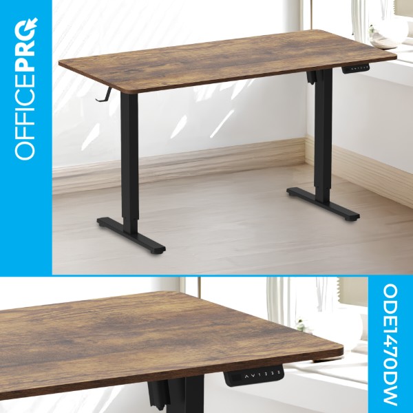Фото - Стол компьютерный OfficePro ODE1470DW Dark Wood/Black