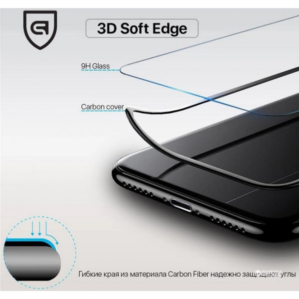 Фото - Захисне скло для смартфону Armorstandart 3D Soft Edge for Apple iPhone 8 Plus Black (ARM49733-GSE-BK)