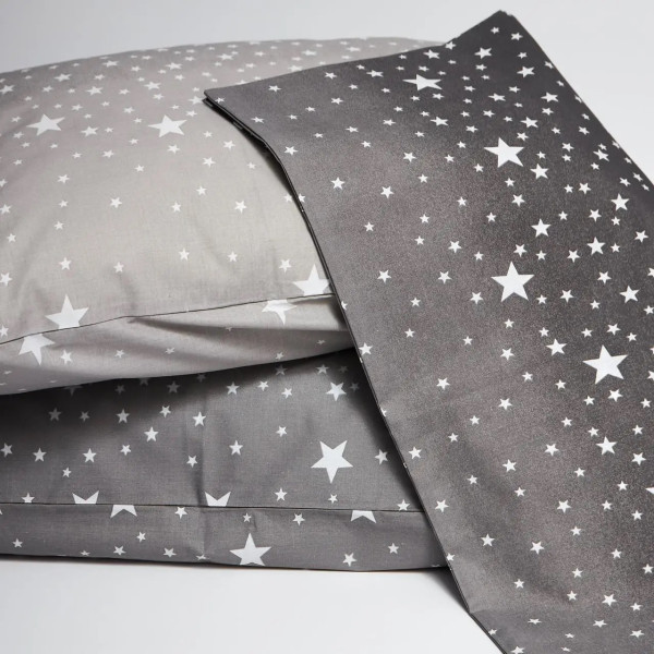 Фото - Комплект постільної білизни Moon&Star Бязь Gold Люкс Night Sky 200х220 нав. 40х60 см 2 шт. (MS-890000399)