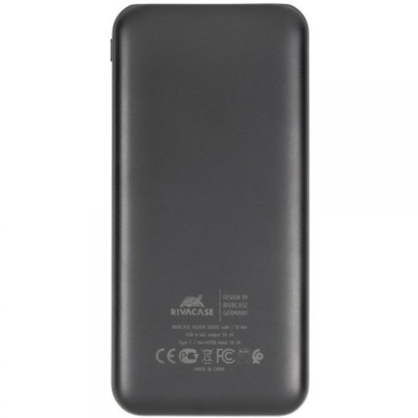 Фото - Батарея мобільна RIVACASE RIVAPOWER 10000 mA Black (VA2031)