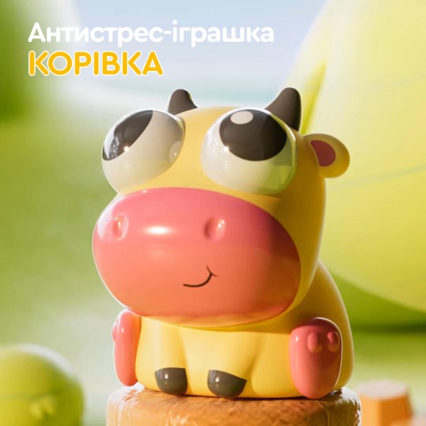 Фото - Антистрес іграшка Sibelly Pop Up Eyes Squeeze Корівка (PUP-SB-CW)