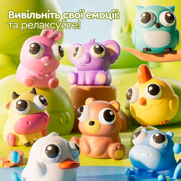 Фото - Антистресс игрушка Sibelly Pop Up Eyes Squeeze Кролик (PUP-SB-RB)