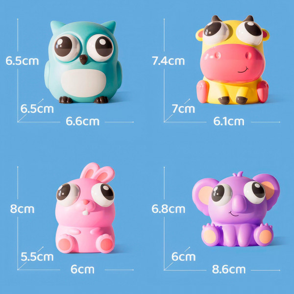 Фото - Антистресс игрушка Sibelly Pop Up Eyes Squeeze Кролик (PUP-SB-RB)