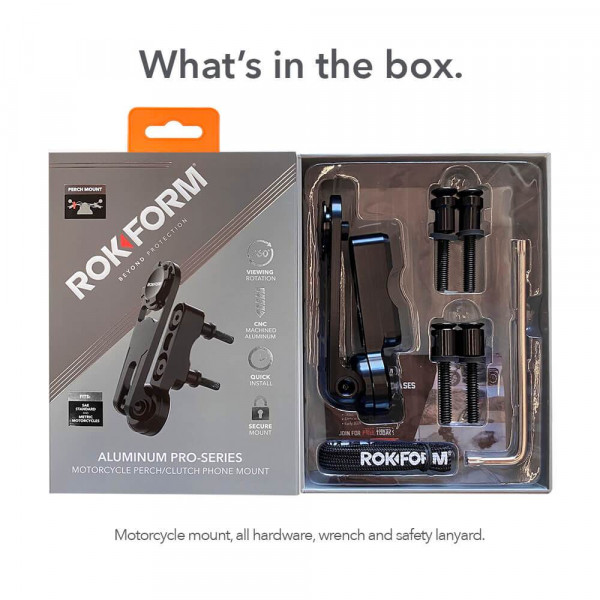Фото - Тримач для мобільного пристрою Rokform Pro Serie Polished Alu Motorcycle Perch Mount (334201P-PA)