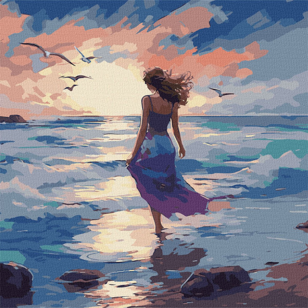 Фото - Картина за номерами Ideyka Прекрасна стихія 40х40 см (KHO8418)