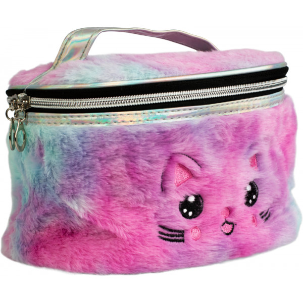 Фото - Сумочка-косметичка Lukky з принтом "Киця", плюшева 20x13x12 см (T21408) Фото - Сумочка-косметичка Lukky з принтом "Киця", плюшева 20x13x12 см (T21408)