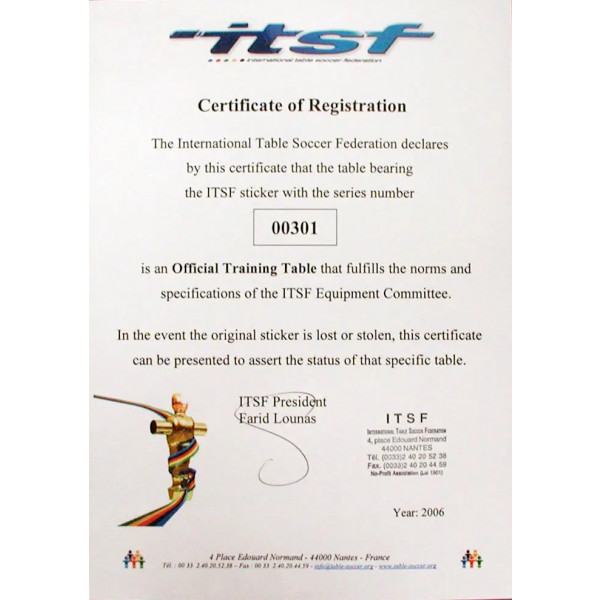 Фото - Настільний футбол Garlando Pro Champion ITSF (PRO)