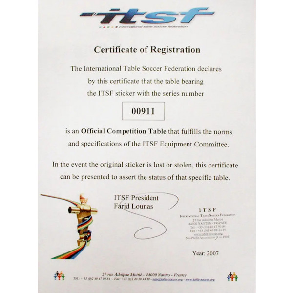 Фото - Настільний футбол Garlando Master Champion ITSF (MASTER)