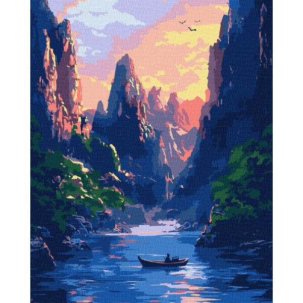 Фото - Картина по номерам Ideyka Величественные горы ©art_selena_ua 40х50 см (KHO6365)