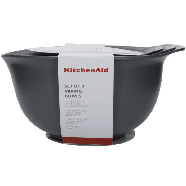 Фото - Набір мисок KitchenAid Coreline 2,4/3,3/4,3 л 3 шт. (KQG175OSCGG)