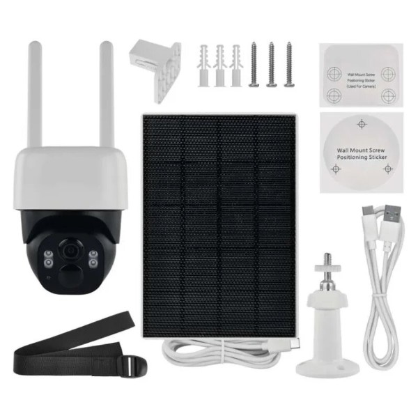 Фото - IP-камера EMOS H4067 GoSmart зовнішня з Wi-Fi, живлення Li-ion 9200 mAh сонячна панель