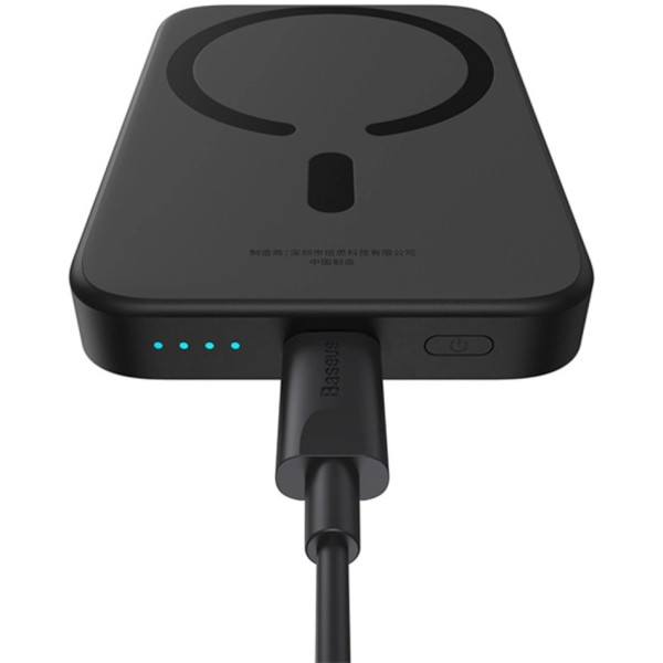 Фото - Батарея мобільна Baseus Magnetic Wireless 6000mAh Mini Air 20W PD,QC, USB-C In/Out, Qi-15W Black (P10059002113-00)