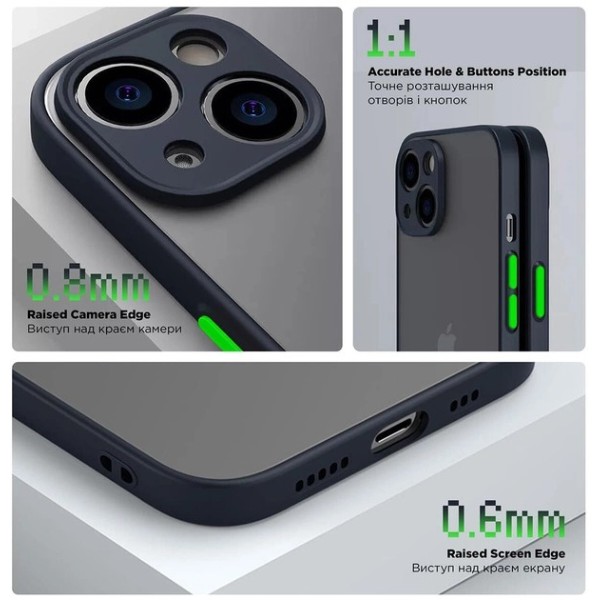 Фото - Чохол для смартфону Armorstandart Frosted Matte for Samsung A14 4G / A14 5G Navy Blue (ARM66711)