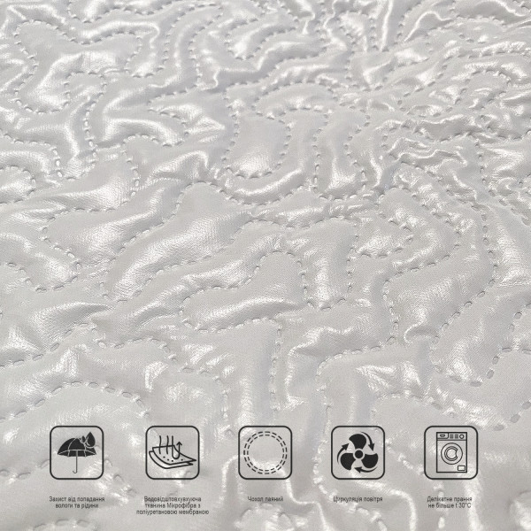 Фото - Наматрацник Zastelli паяний 90х200 см білий (15805)