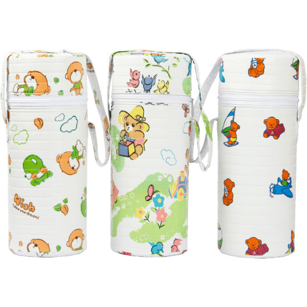 Фото - Термосумка для детских бутылочек Lindo Pk 908 на 1 бутылку, мишка красный