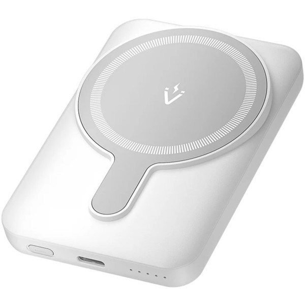 Фото - Батарея мобильная Vention Magnetic Wireless 5000mAh 20W 3A PD 2xUSB-C Light Indicator White (FHSW0)