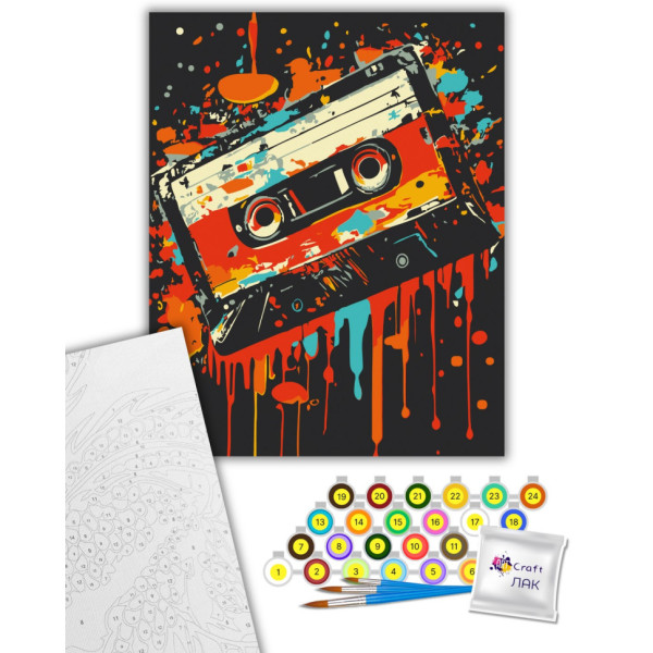 Фото - Картина за номерами ArtCraft Палітра звуку 40х50 см (12032-AC)