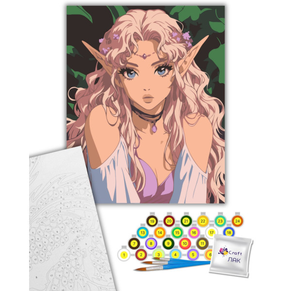 Фото - Картина за номерами ArtCraft Ельфійська принцеса 40х50 см (16131-AC)