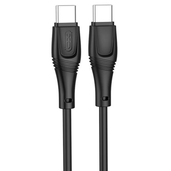 Фото - Кабель XO NBQ239B Zeus Series High Elastic Type-C to TYPE-C 60W 1 m (NBQ239B_Black)