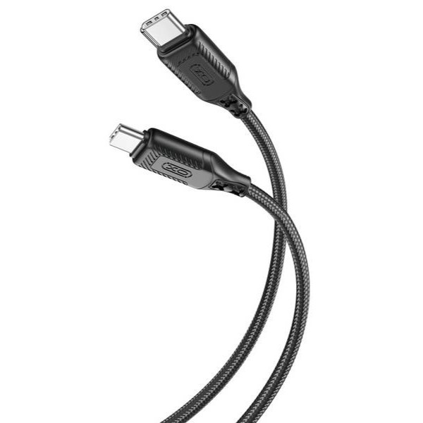 Фото - Кабель XO NBQ236B Braided Type-C to TYPE-C 60W 1 m (NBQ236B_Black)