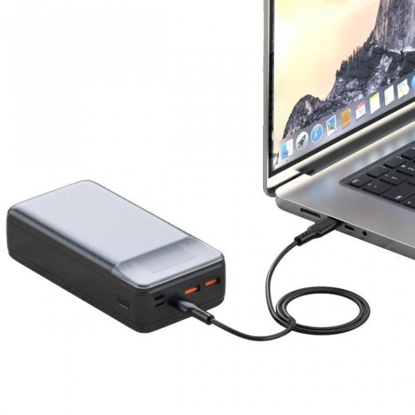 Фото - Батарея мобильная XO 30000 mAh PD65W for laptop Black (PR201)
