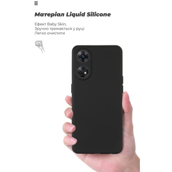 Фото - Чехол для смартфона Armorstandart Icon for Oppo Reno8 T 4G Camera cover 4G Black (ARM68120)