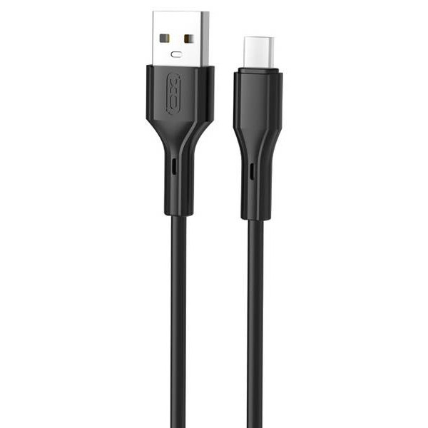 Фото - Кабель синхронізації даних XO NB230 Rock Series USB-A to Type-C 1 m (Чорний)