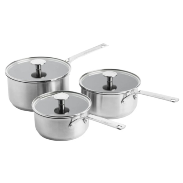 Фото - Набор ковшей KitchenAid с крышками KitchenAid SSS, 16/18/20 см, 1.5/2.1/3.1 л (CC005740-001)