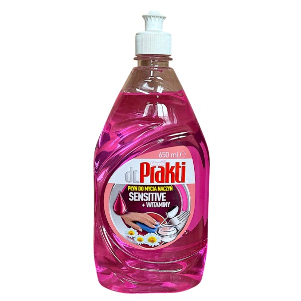 Фото - Средство для ручного мытья посуды DR. PRAKTI SENSETIVE+VITAMINY 650 мл (5903855502697)