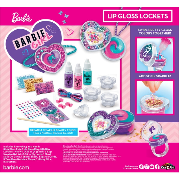 Фото - Набор косметики Cra-Z-Art Barbie Sparkle Lockets (34068CRA)