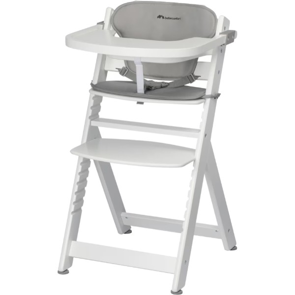Фото - Стільчик для годування класичний Bebe Confort Timba White/Gray