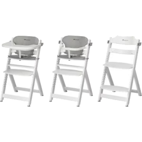 Фото - Стільчик для годування класичний Bebe Confort Timba White/Gray