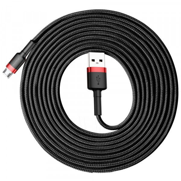 Фото - Кабель синхронізації даних Baseus USB 2.0 AM-MicroUSB M 3.0m (CAMKLF-H91)