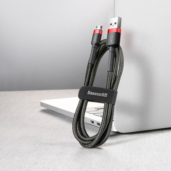 Фото - Кабель синхронізації даних Baseus USB 2.0 AM-MicroUSB M 3.0m (CAMKLF-H91)