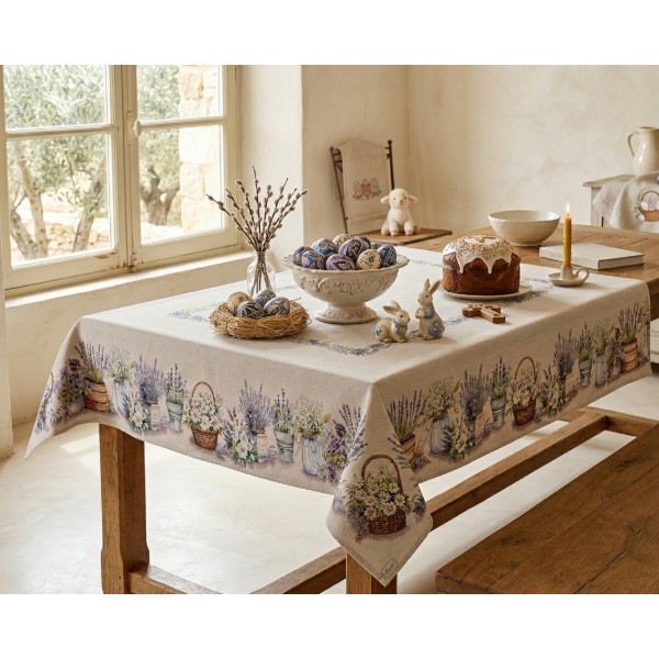 Фото - Скатертина прямокутна Прованс Provence 135х260 см (039118)