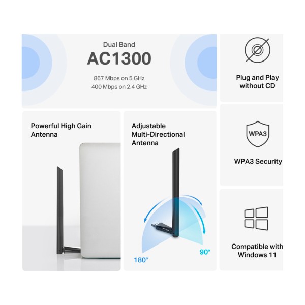 Фото - USB-адаптер сети WiFi Mercusys MA30H