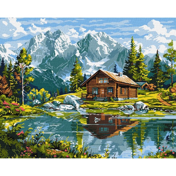 Фото - Картина по номерам Ideyka Уютный коттедж 40х50 см (KHO6351) Фото - Картина по номерам Ideyka Уютный коттедж 40х50 см (KHO6351)