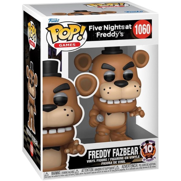 Фото - Колекційна фігурка FUNKO POP! серії 5 ночей з Фредді: 10 років - ФРЕДДІ (87116)