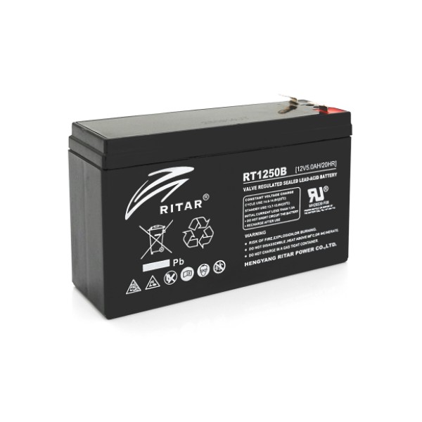 Фото - Акумулятор для ДБЖ Ritar RT1250BL 12V 5.0Ah (33809) Фото - Акумулятор для ДБЖ Ritar RT1250BL 12V 5.0Ah (33809)