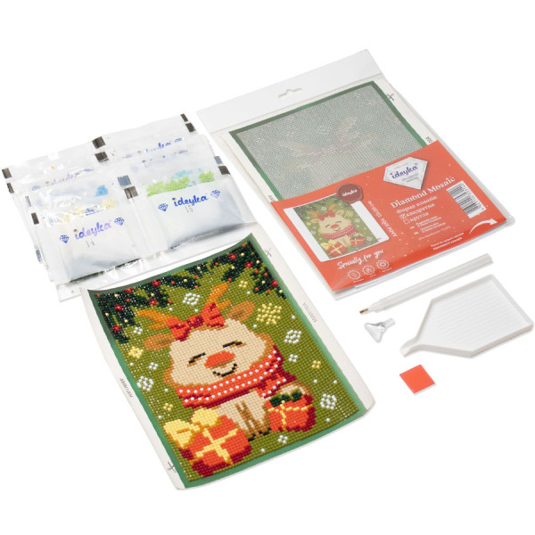 Фото - Алмазний живопис Ideyka Маленька зебра 15х20 см (AMM1021)